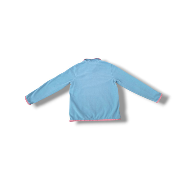 Lands End Kids Heritage Fleece Snap Neck Pullover - Picture 4 of 5